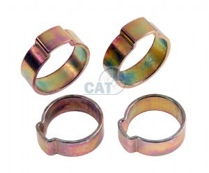 Mild Steel Single Ear O Clips 7mm - 18mm