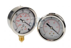 Vacuum gauges 50, 63, 100mm dial