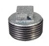 Malleable Iron Hollow Blanking Plug 1/4 - 2