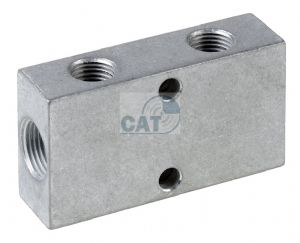 Aluminium Single Side BSP  Manifold 1/8