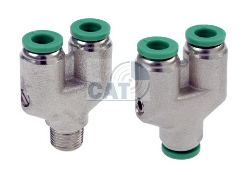 Olab Push in Y Piece Connector 4mm - 6mm