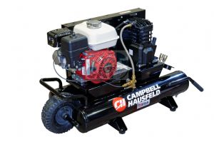 Petrol compressor Honda 5.5HP - wheelbarrow style