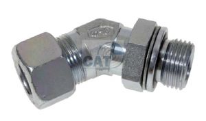 Swivel 45 Deg Elbow BSPP Metric (L) & (S)