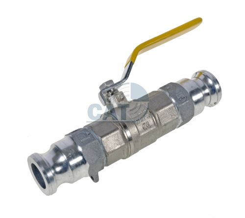 Ball valve/Camlock assembly Aluminium 1/2