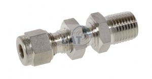 Bulkhead Male Connector NPT Metric