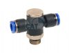 Push In Male Stud Universal Tee BSPP 4 - 12mm