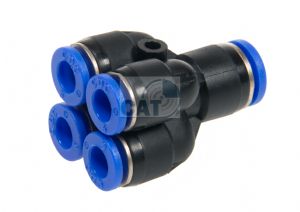 Metric Unequal Push In Double Y Reducer 4 - 8mm od