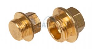 Brass Hex Male BSP Flanged Blanking Plug 1/8