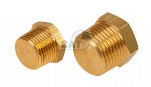 Brass Solid Hex Male BSPT and NPT Blanking Plug