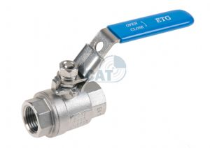 Ball Valve Stainless Steel 2 pc BSPT 1/4