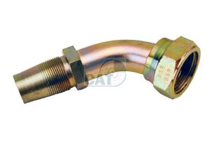 Reusable fitting - Female Swivel - Elbow 45 deg (BSP/JIC)