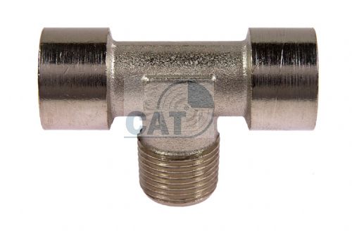 Nickel Plated Brass Centre Leg Male BSP Tee 