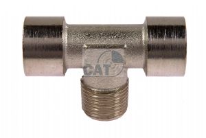 Nickel Plated Brass Centre Leg Male BSP Tee 