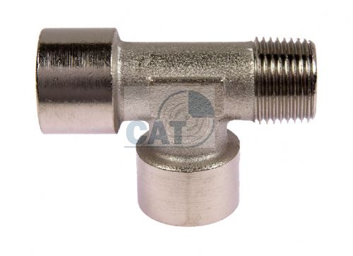 Nickel Plated Brass Offset Male BSP Tee 