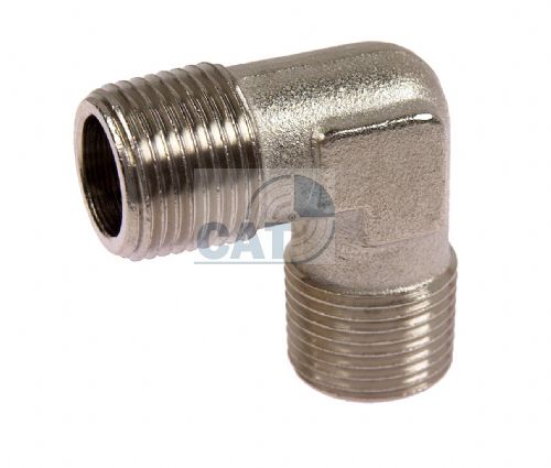 Nickel Plated Brass Male/Male BSP Equal Elbow