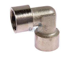 Nickel Plated Brass Female/Female BSP Equal Elbow