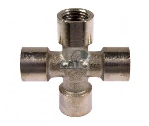 Nickel Plated Brass Female BSP Equal Cross 