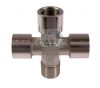 Nickel Plated Brass Male/Female BSP Equal Cross 