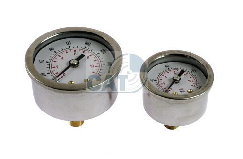 Pressure/Vacuum gauge Stainless steel case dry