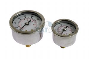 Pressure/Vacuum gauge Stainless steel case dry