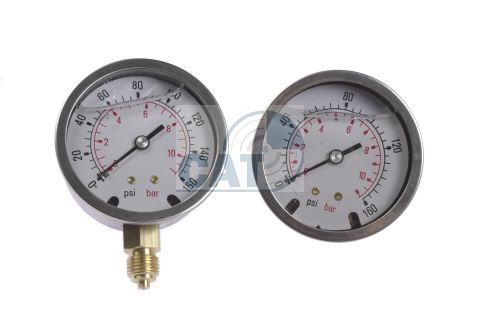 Pressure/Vacuum gauge Stainless steel case Glycerine filled