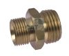 Male Hex Nipple Brass BSPP 60 degree cone