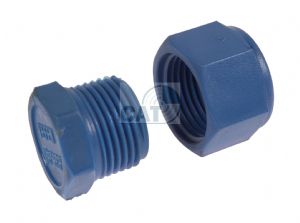 Nylon BSP Threaded Blanking Plug & Cap 1/8