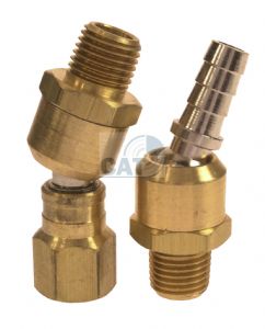 Hose Swivel Joint - Brass BSPT 1/4